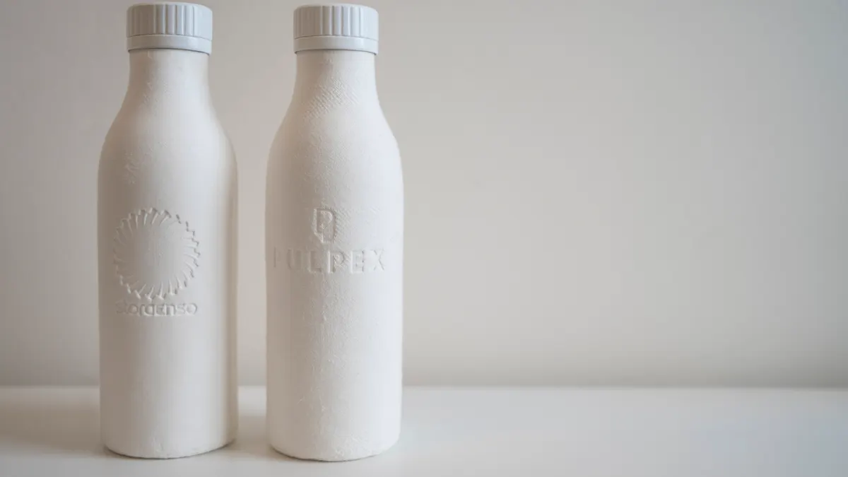 Pulpex's and Stora Enso's paper bottles