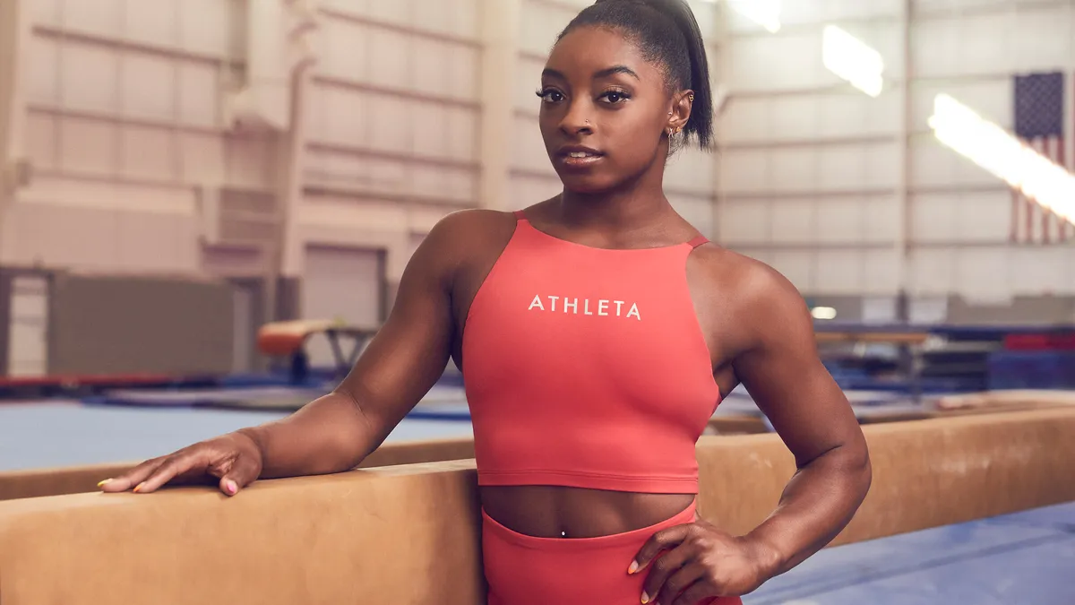 Simone Biles signs with Athleta