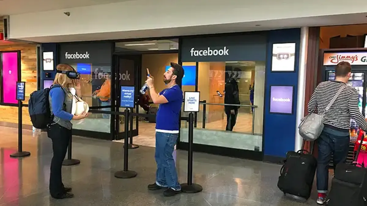 Facebook pop-up store
