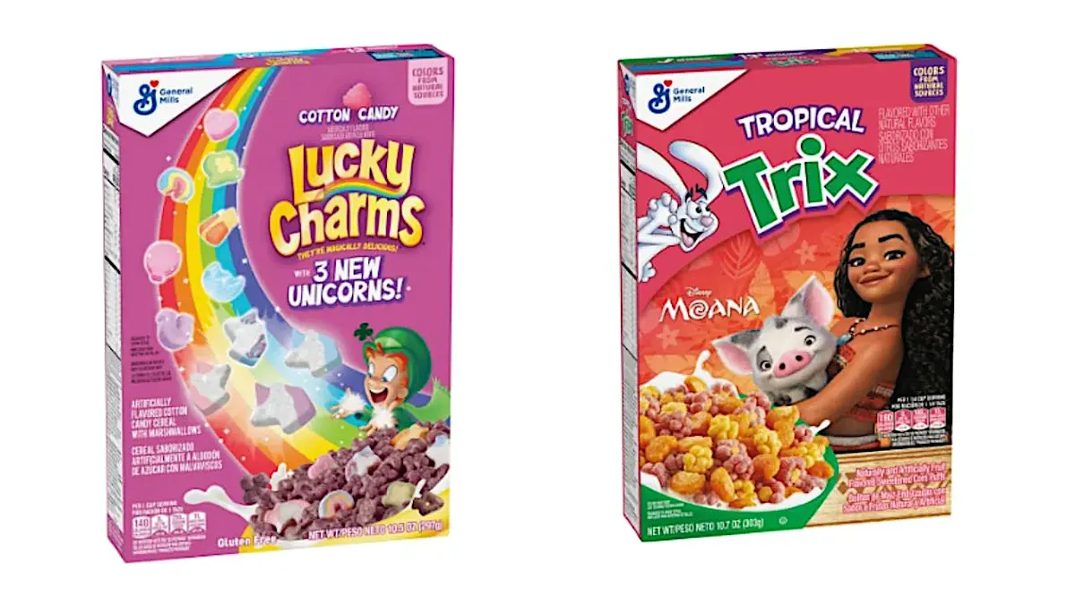 General Mills launches Trix and Lucky Charms cereals with natural colors