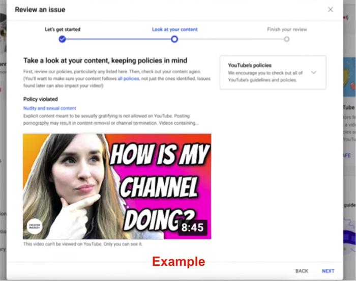 YouTube guided policy process