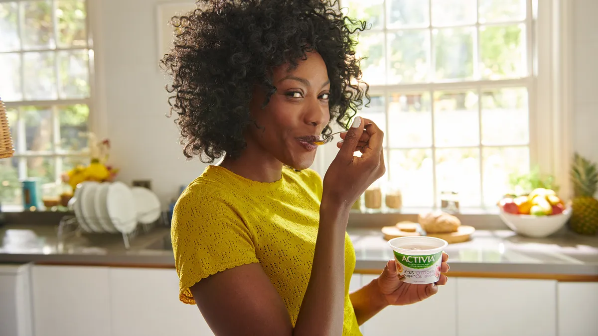 Activia dips into new brand image with campaign on gut health