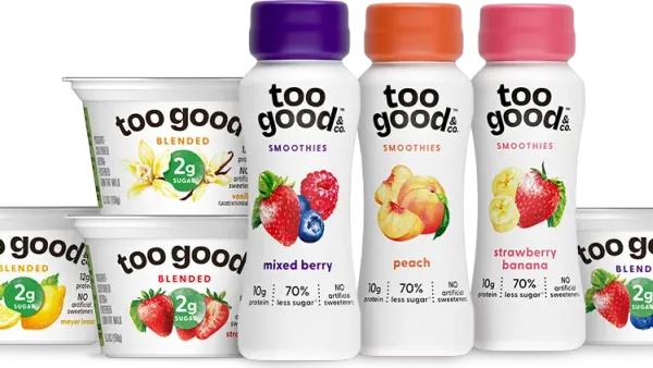 Prodcuts made by Danone's Too Good & Co. brand