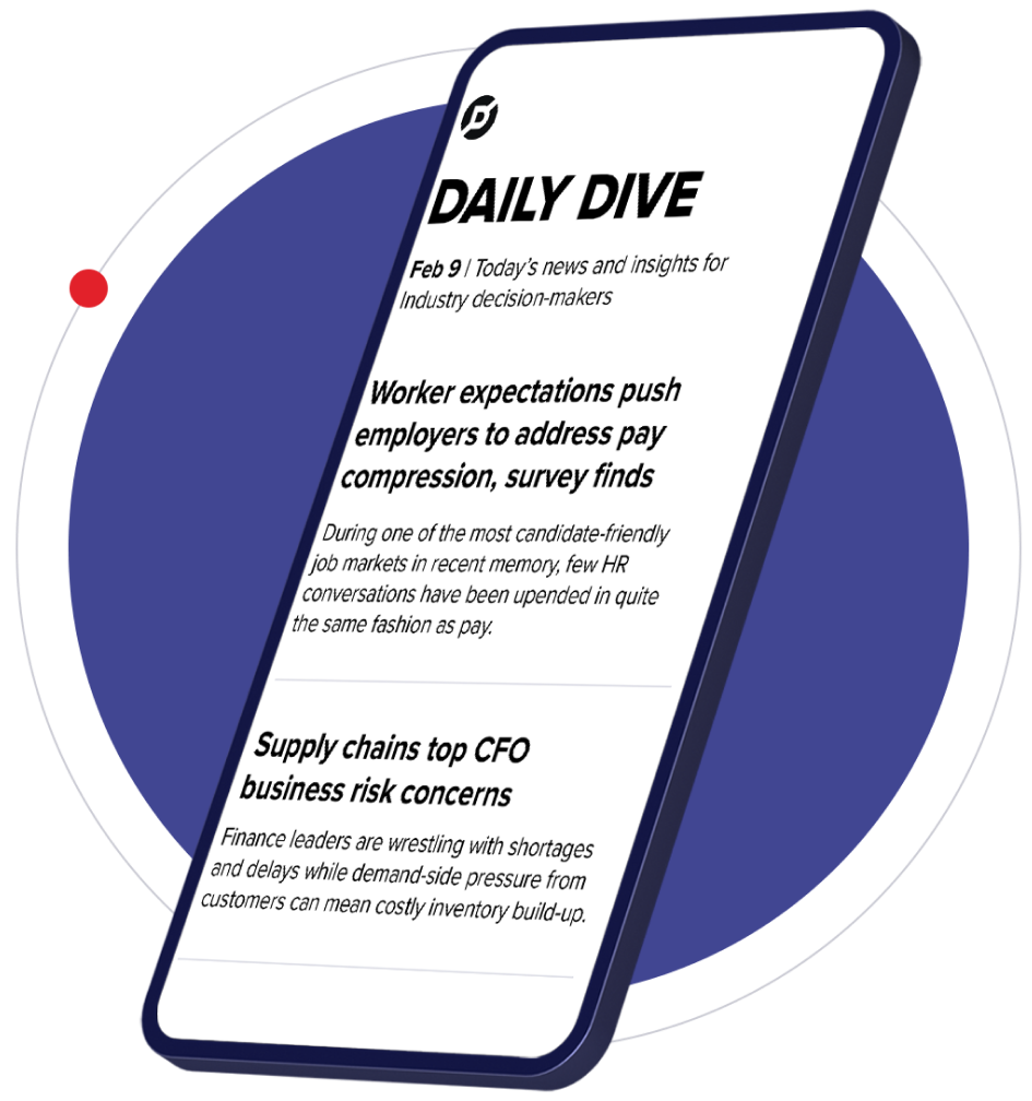 Newsletter example on mobile