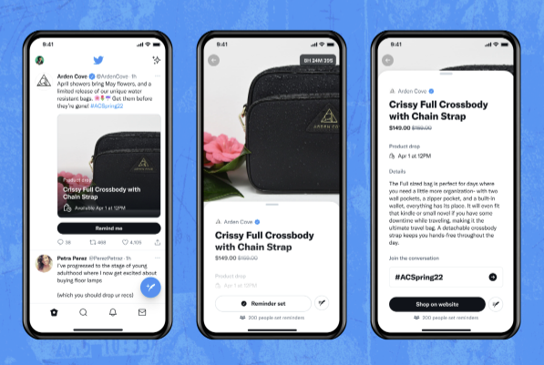 Twitter Product Drops