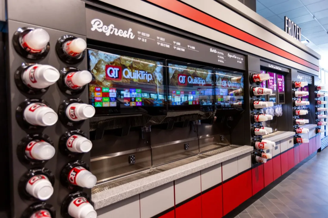 QuikTrip's refreshers section at its Gen 4 store