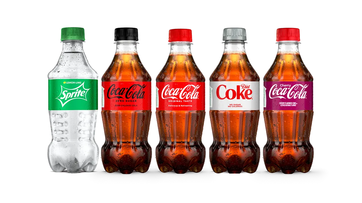 Coca-Cola recyclable bottles