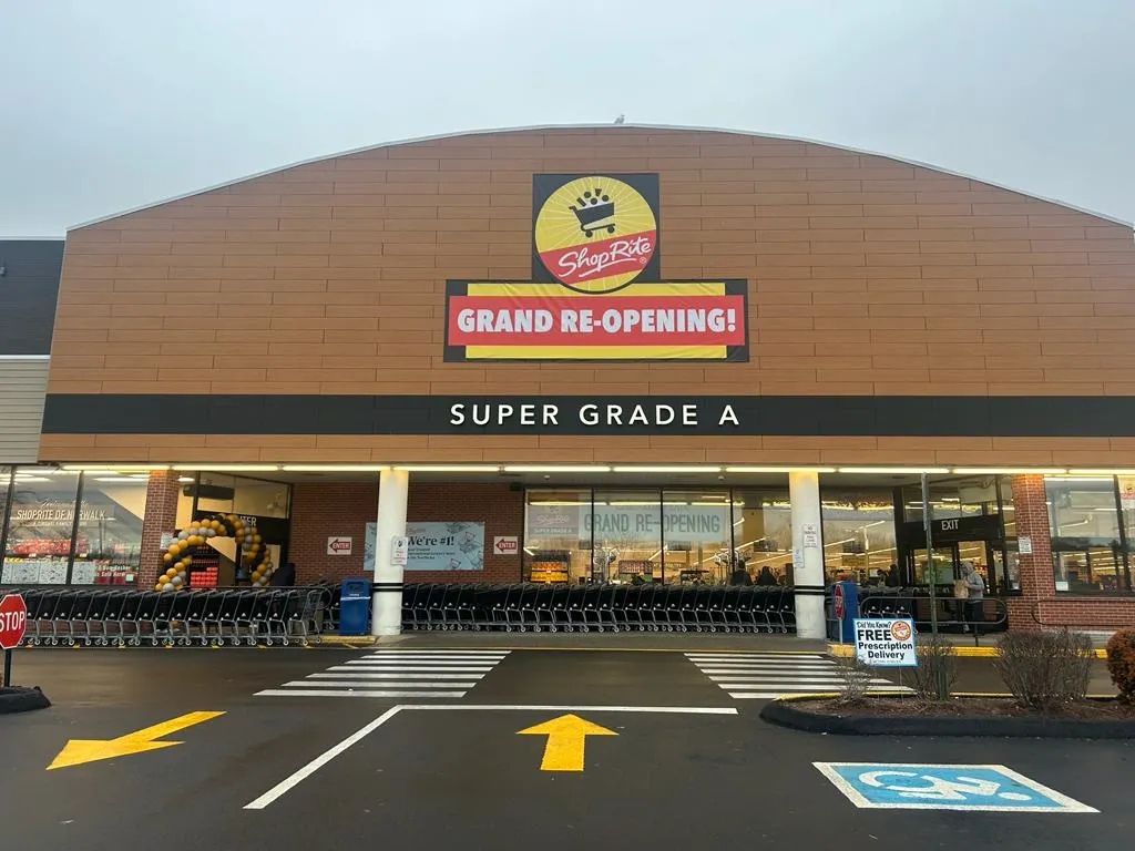 Exterior of a grocery store.