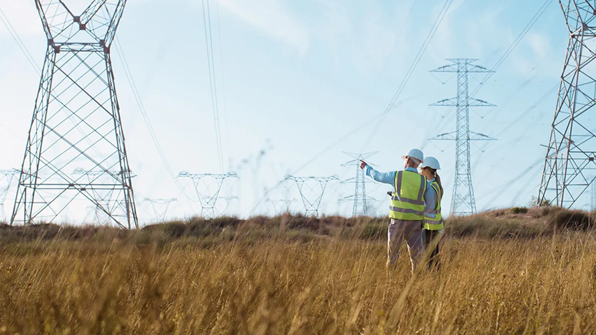 Powerlines over a field