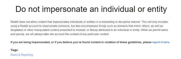 Reddit rules