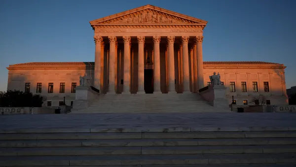 The exterior of the Supreme Court.