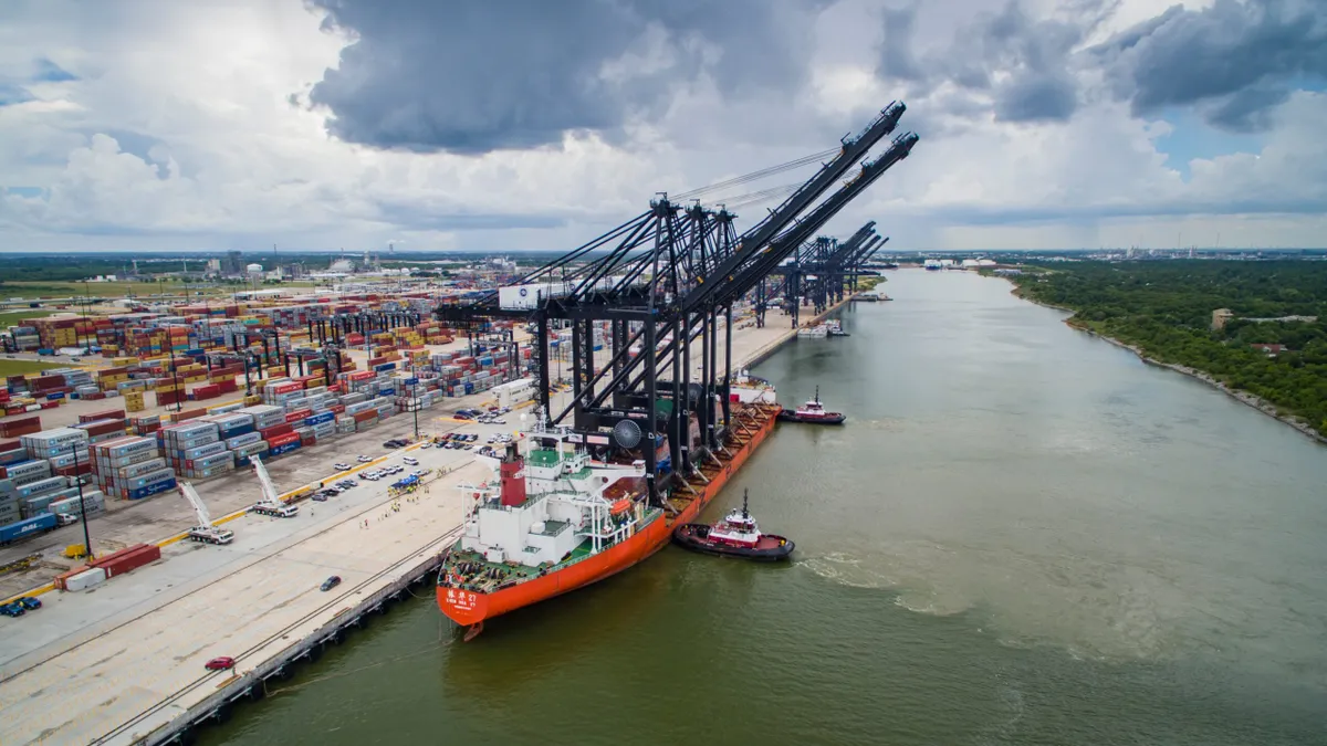 A view of Bayport Container Terminal at Port Houston.