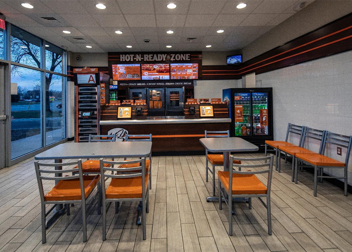 An image of a countertop at Little Caesars