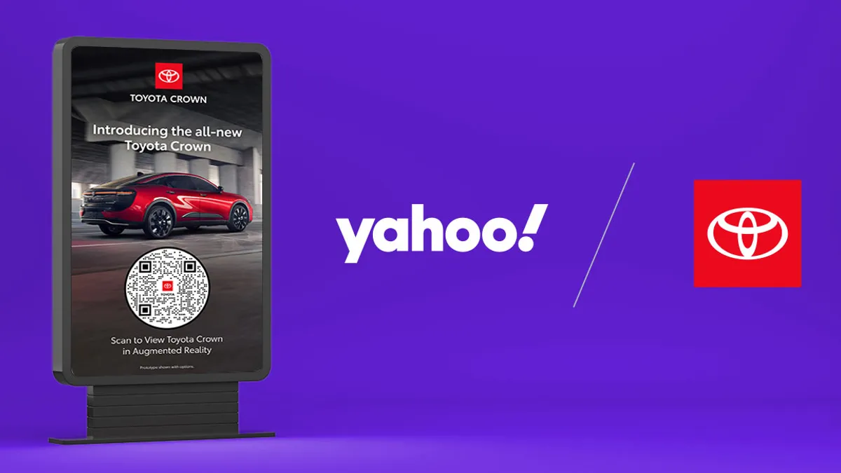 Yahoo and Toyota's augmented reality effort as part of Toyota’s “Says So Much” campaign.