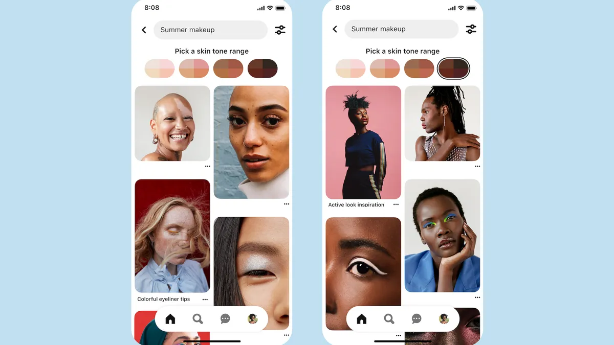 Pinterest skin tone
