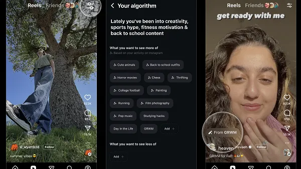 Reels algorithm editing