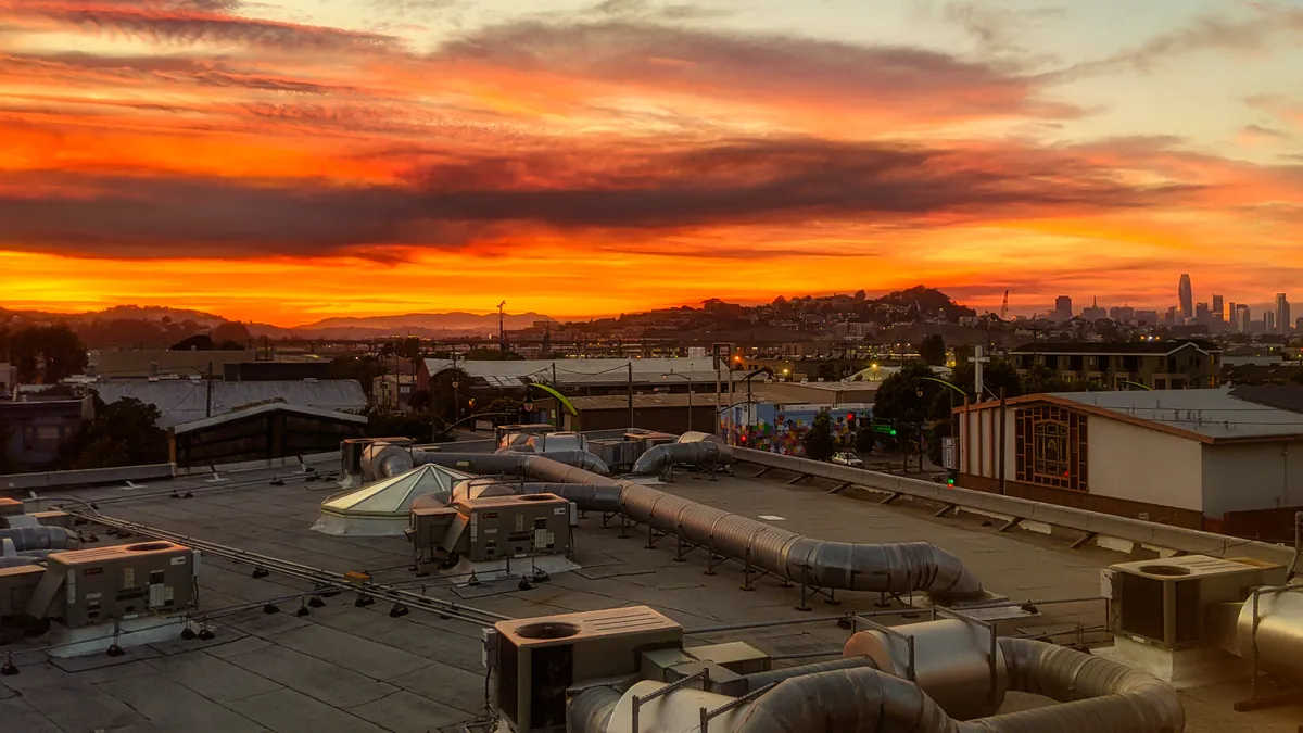 Sunset with San Francisco skyline