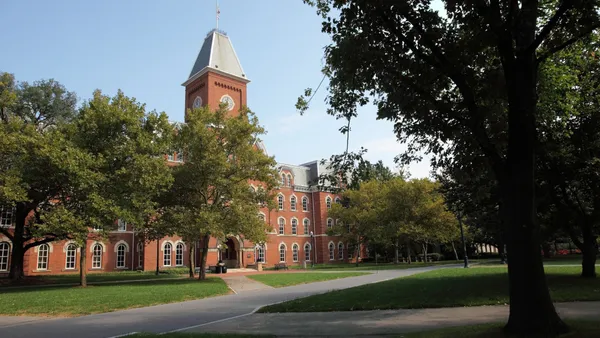 The outside of a campus building at Ohio State University