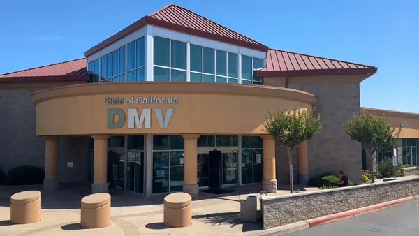 Outside view of a DMV office.