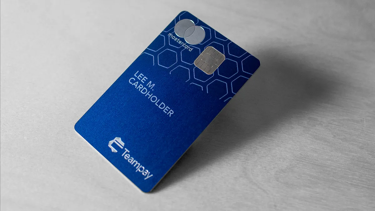 Teampay Mastercard debit corporate card