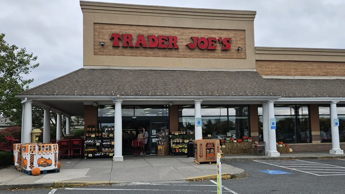 Exterior of grocery store