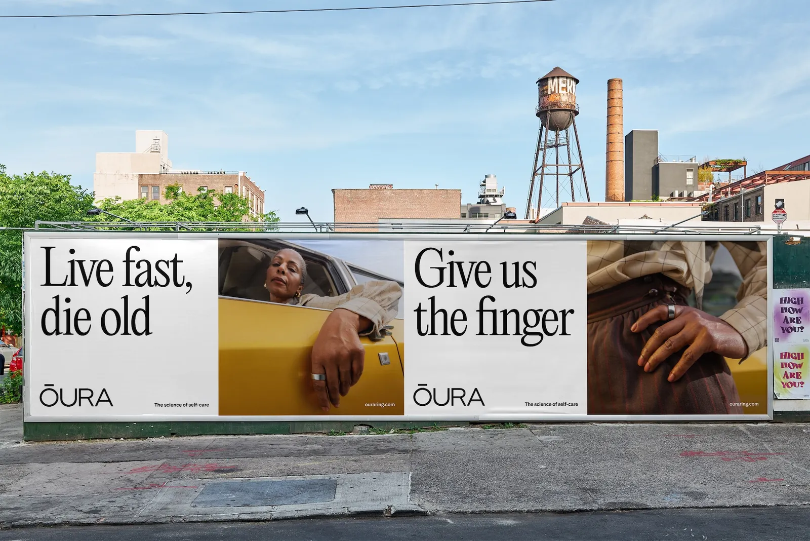 An Oura out-of-home ad