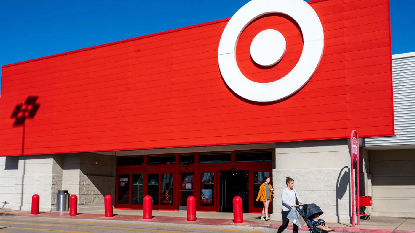 The outside of a Target store.