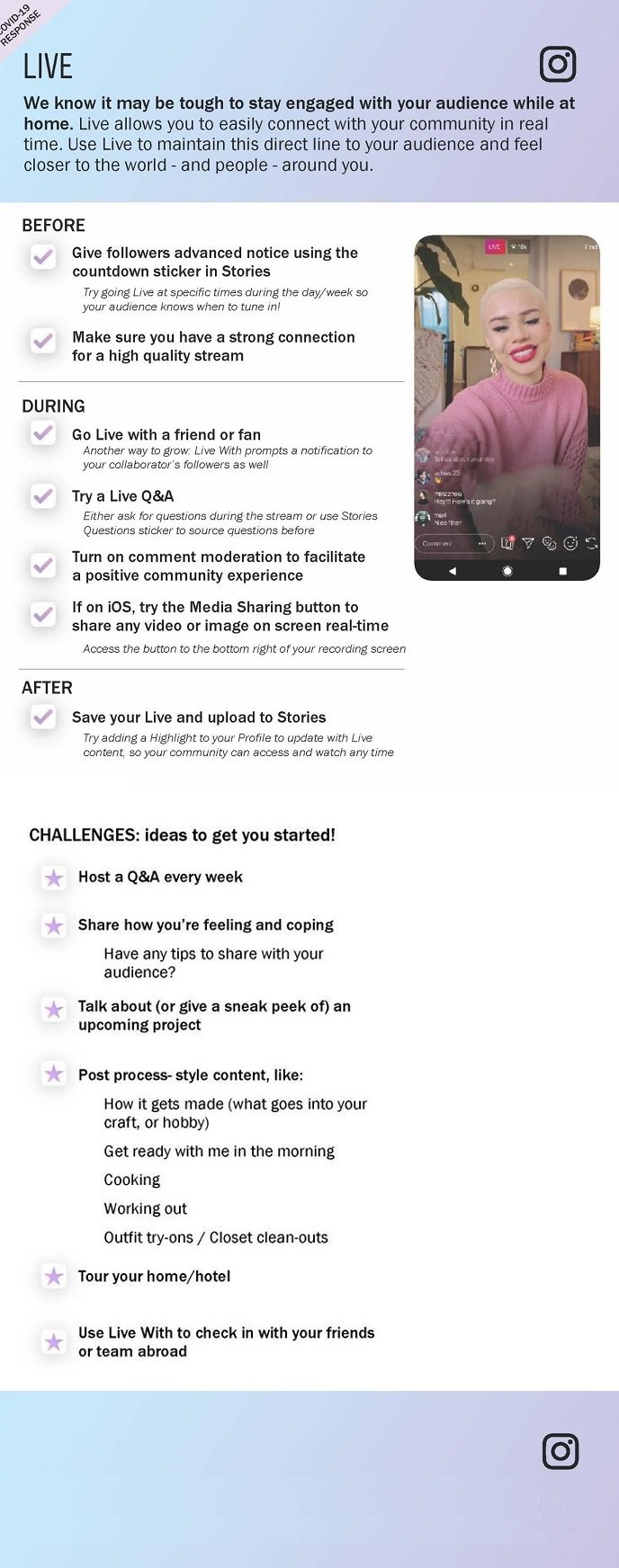 Instagram Live tips