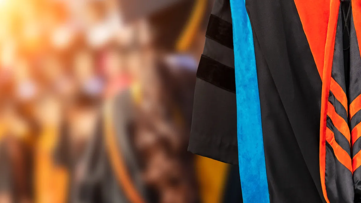 An image of academic regalia.