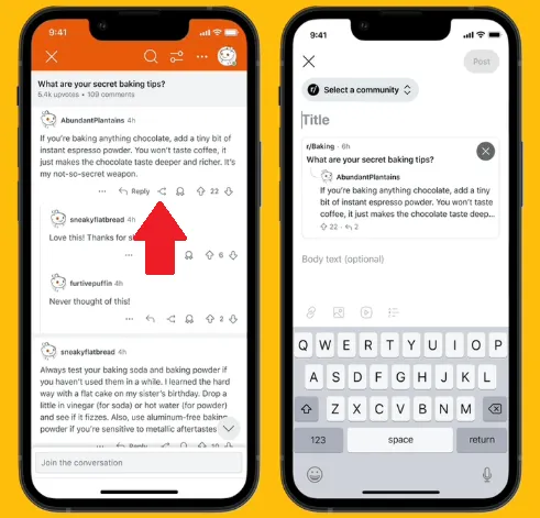 Reddit posts update