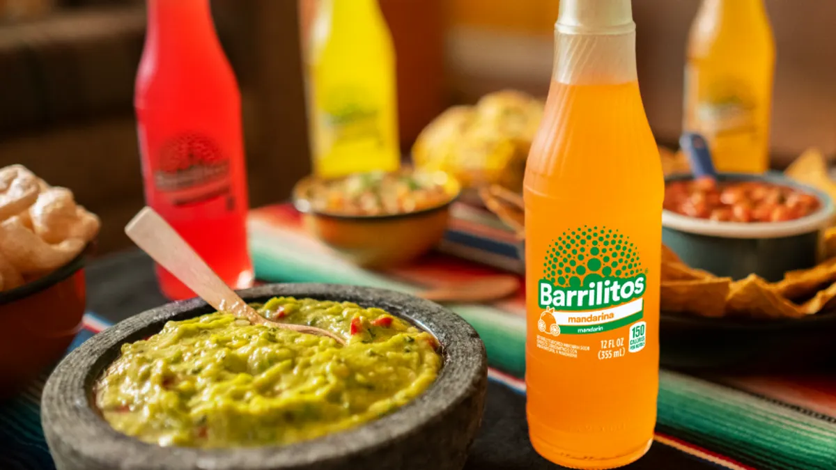Bottles of Coca-Cola's Mexican soft drink brand Barrilitos.