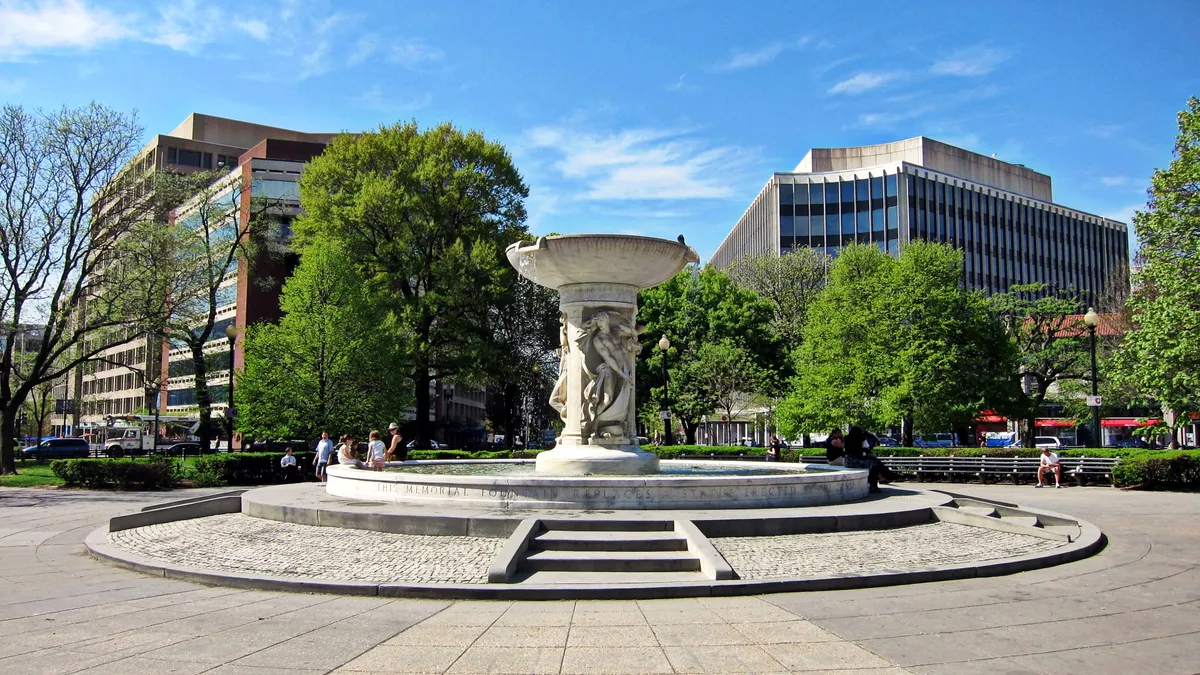 The fountain at Dupont Circle in Washington, D.C.