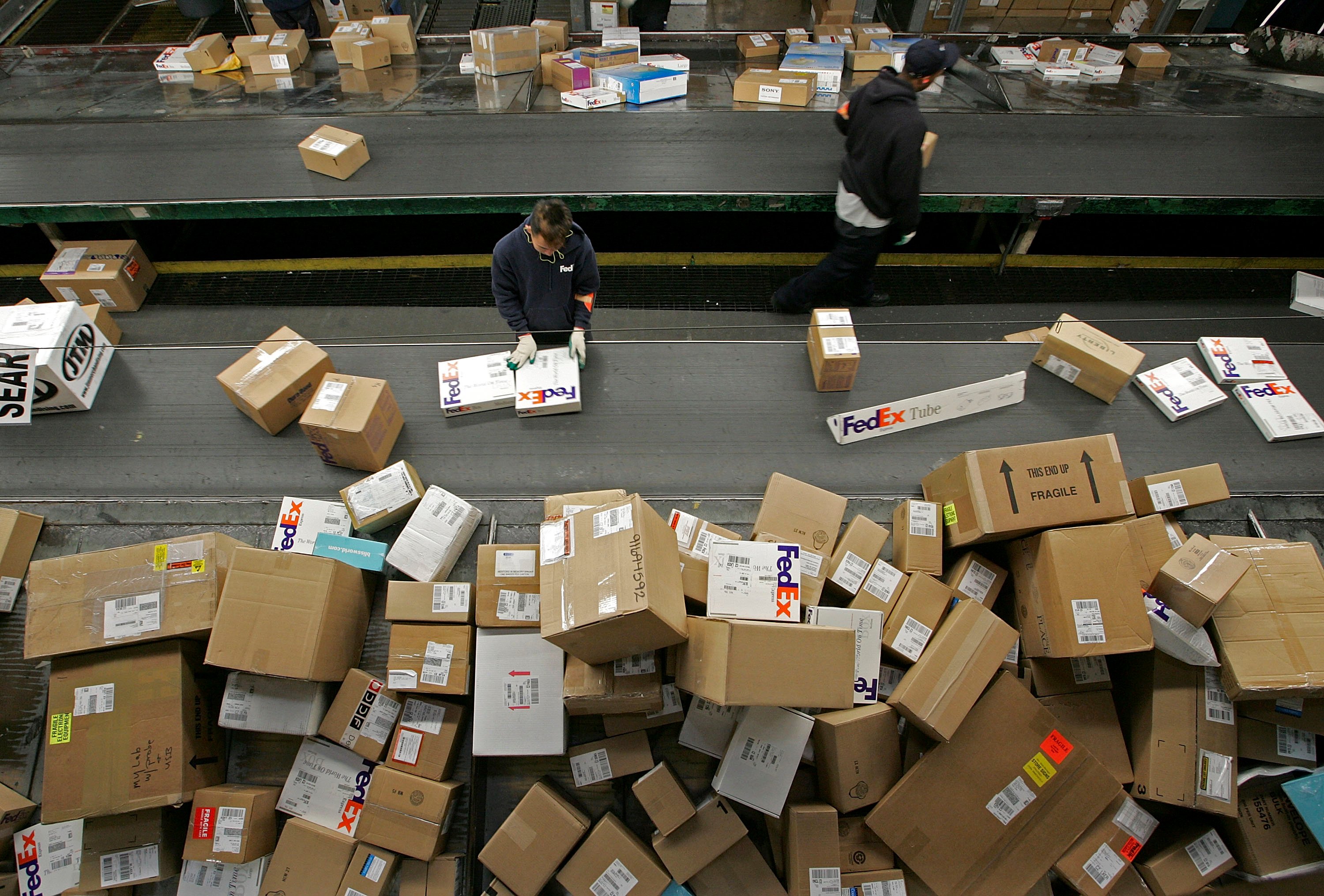 FedEx parcel sortation