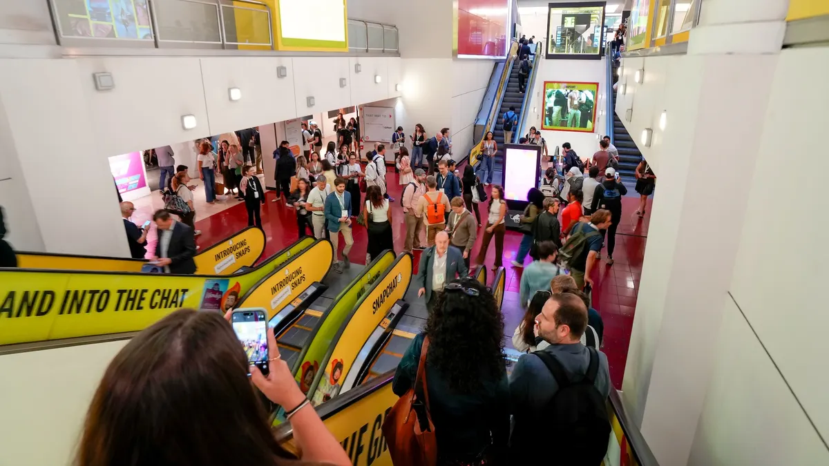 People attend Advertising Week New York 2025