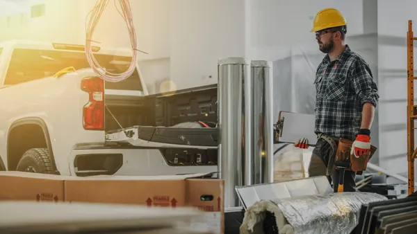 Man working on construction site.