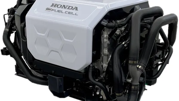 A fuel cell unit produced by the Fuel Cell System Manufacturing LLC joint venture.