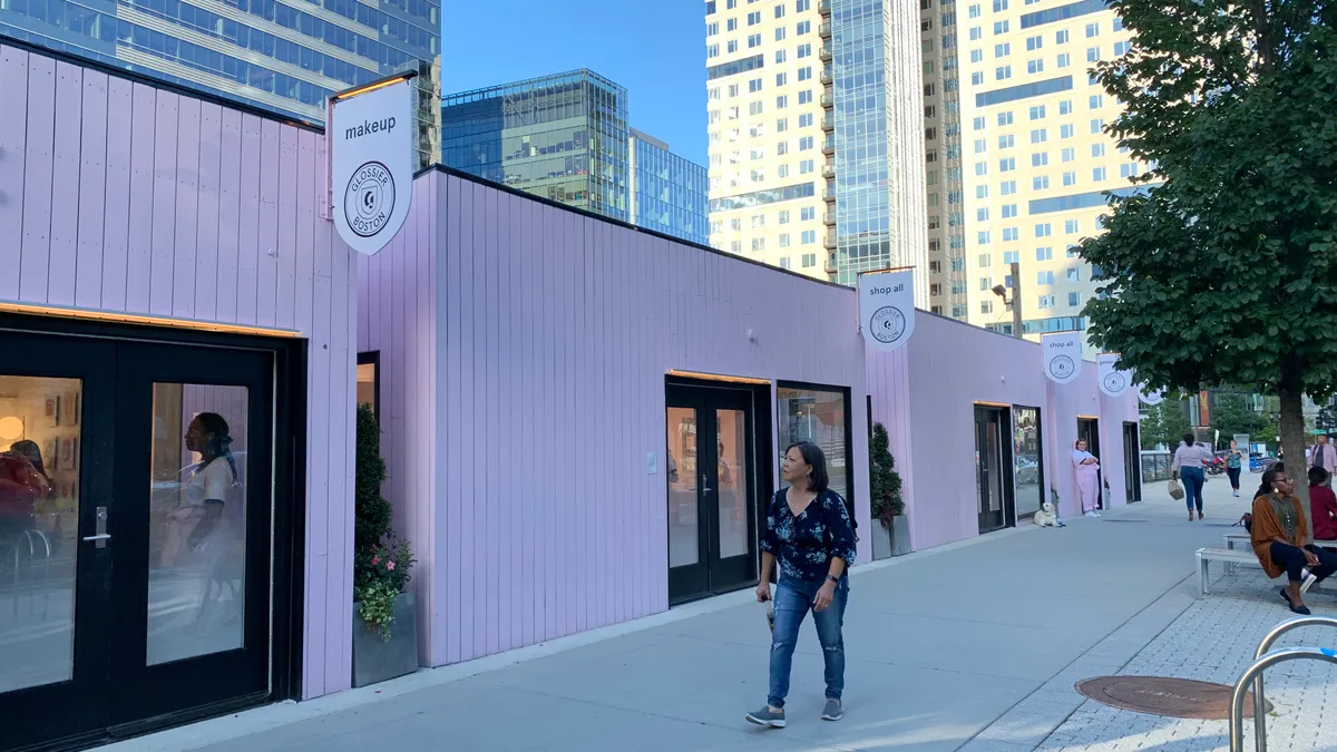 Glossier pop-up in Seaport, Boston