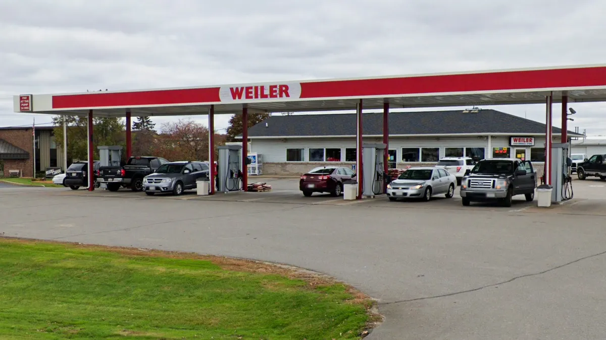 A screenshot of a view of a Weiler Convenience Store taken from Google Maps.