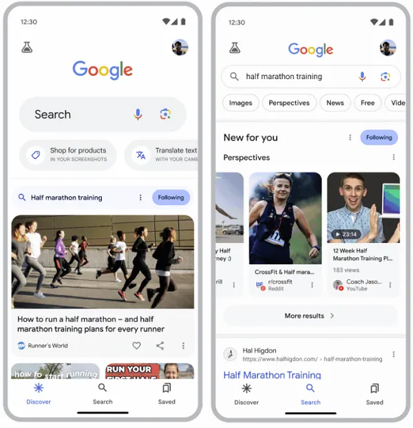 Google follow