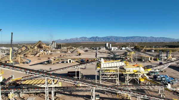 Granite's Swan aggregate plant in Tucson, Arizona. The facility is fully automated.