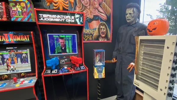 Inside the Horror House retail store.