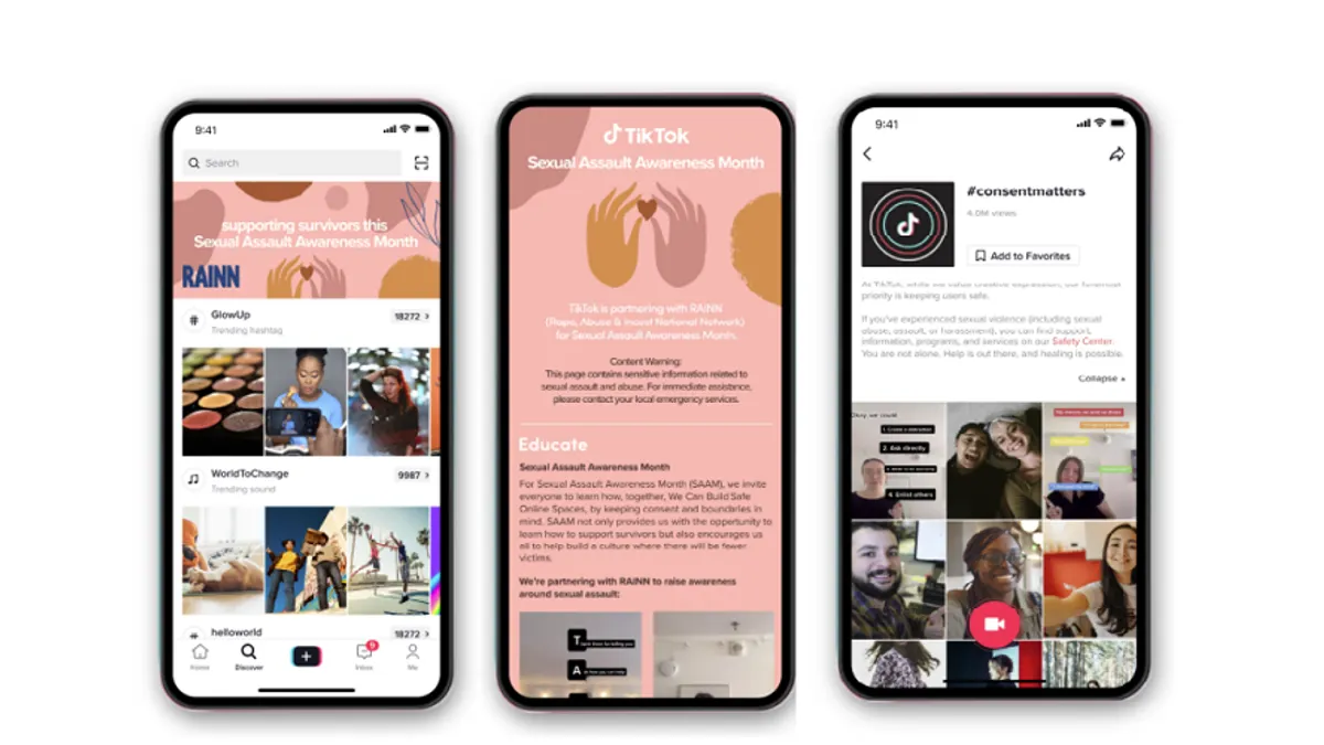 TikTok Sexual Assault Awareness Month