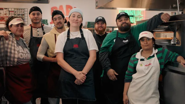 Papa Johns "Meet the Makers" campaign imagery.