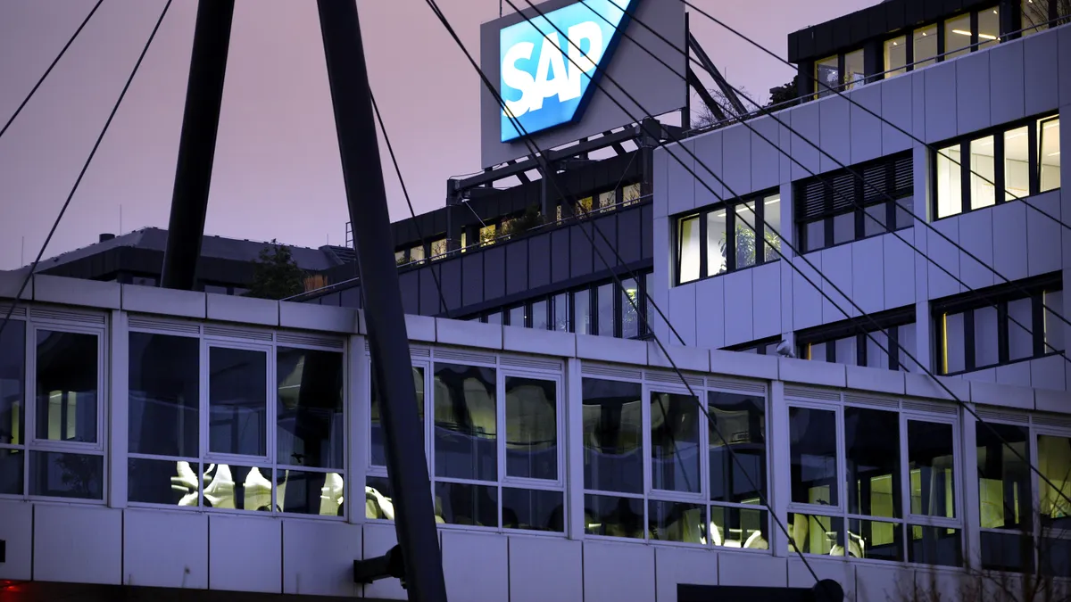 A general view of the headquarters of SAP AG, Germany's largest software company on January 8, 2013 in Walldorf, Germany.