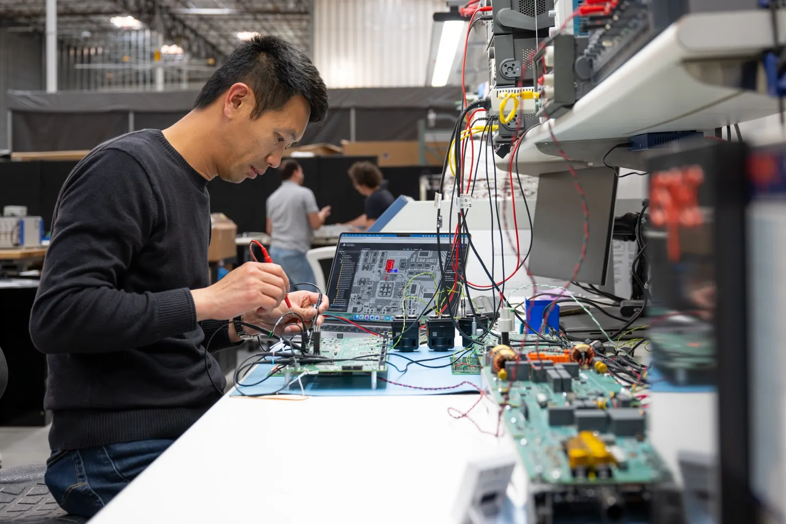 Power electronics testing at Ford's EVDC in California