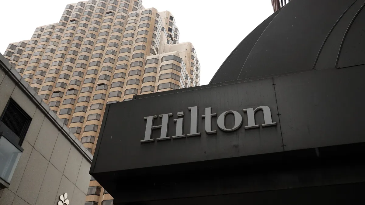 The exterior of the Hilton Union Square.