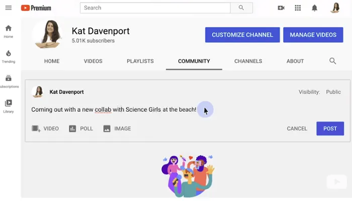 YouTube Community Tab