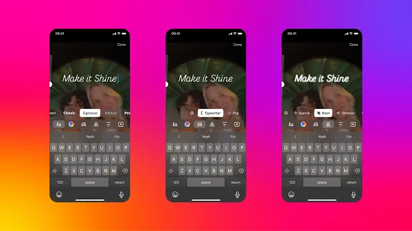 New Instagram fonts