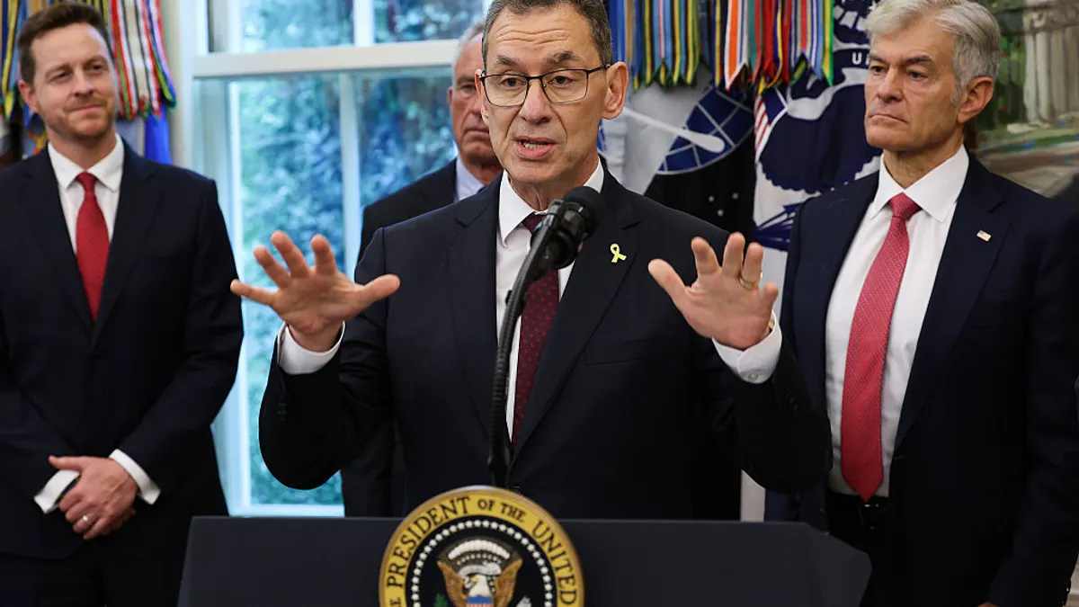 A photo of a man speaking
