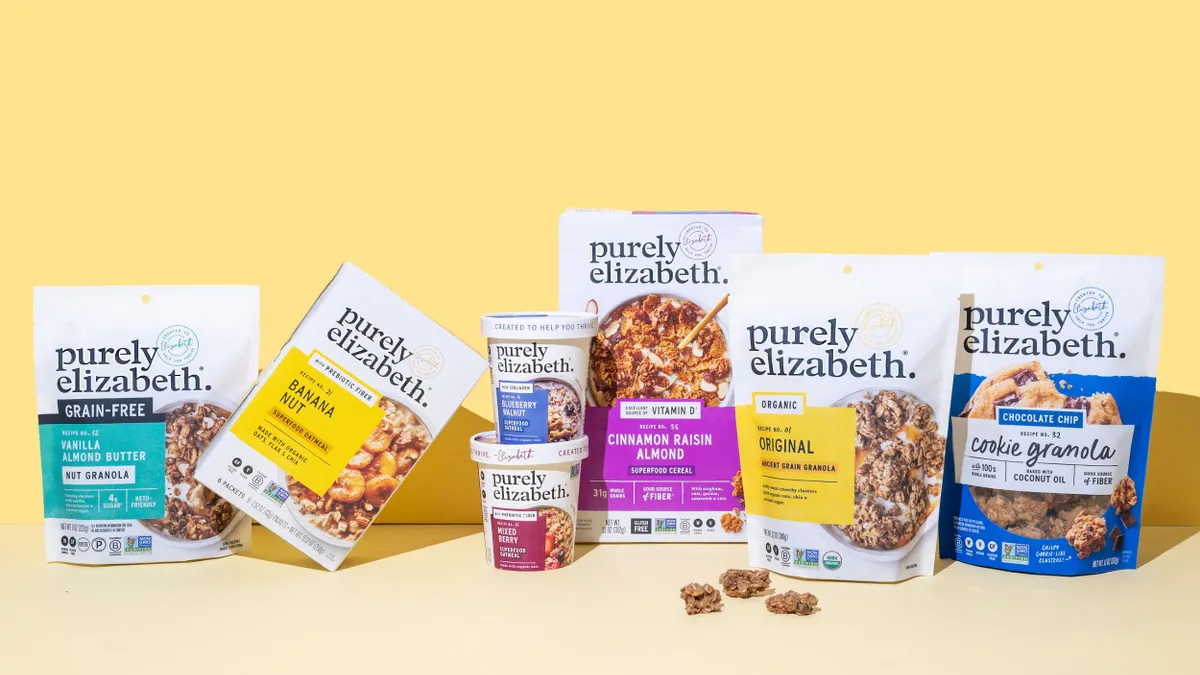 A product shot of multiple items from Purely Elizabeth.